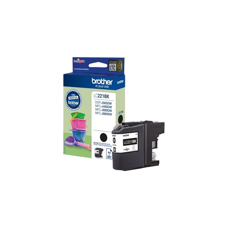 Brother LC221B Cartouche originale LC221BK - Noir