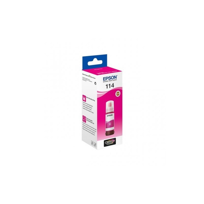Epson 114 - Flacon d'encre originale C13T07B340 - Magenta