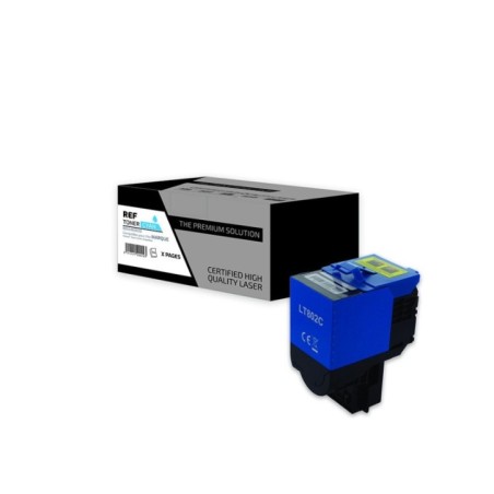 Lexmark 802C - Toner compatible avec 80C2SC0 - Cyan