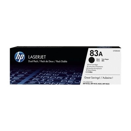 Pack x 2 Toner authentique Hp CF283AD