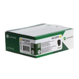 Toner authentique Lexmark 74C20Y0 - Jaune