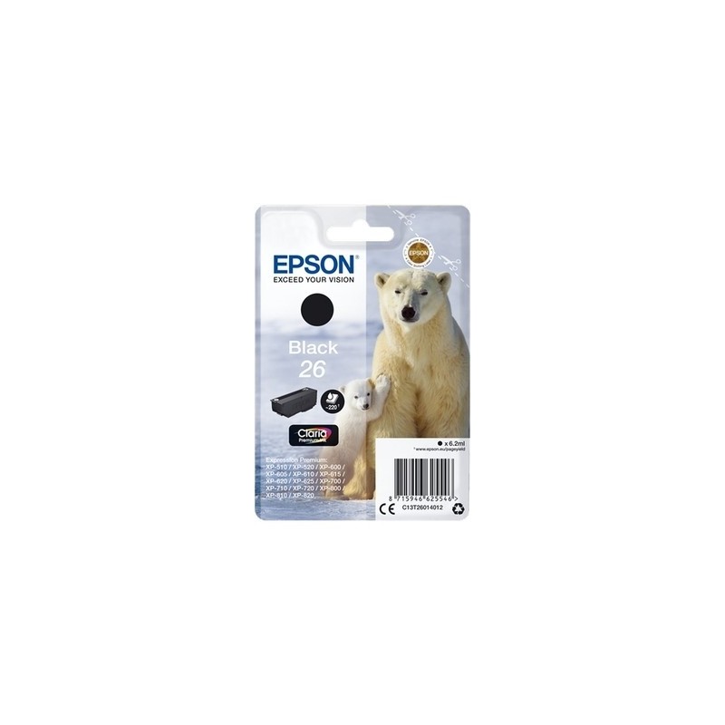 Epson T2601 Cartouche originale T260140 - Noir