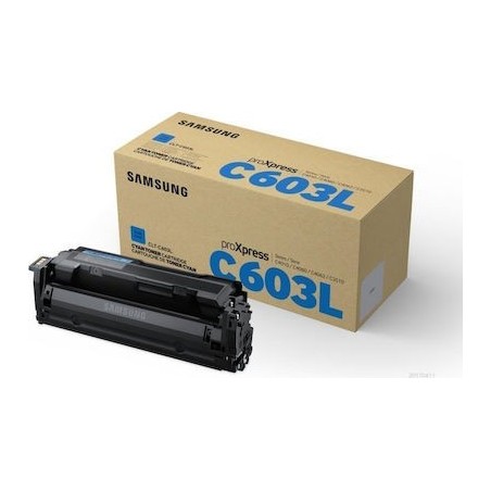 Toner originale Samsung CLTC603LELS, SU080A - Cyan