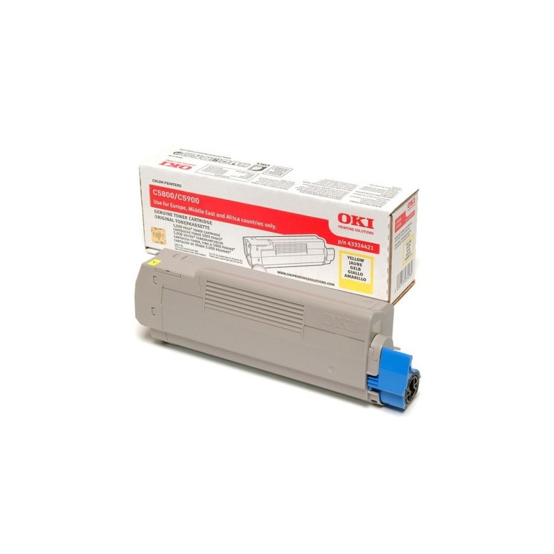 OKI C5800 - Toner originale 43324421 - Yellow