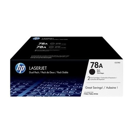 Pack x 2 Toner originale Hp CE278AD - noir
