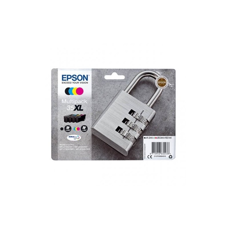 Epson T3596 Pack x 4 original C13T35964010 - Noir Cyan Magenta Jaune
