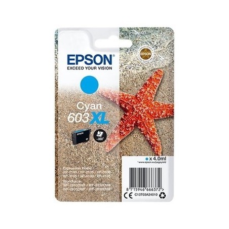 Epson 603 XLC Cartouche originale C13T03A24010 - Cyan