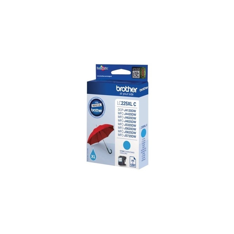 Brother B225C Cartouche originale LC225XLC - Cyan