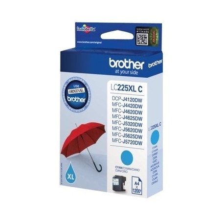 Brother B225C Cartouche originale LC225XLC - Cyan
