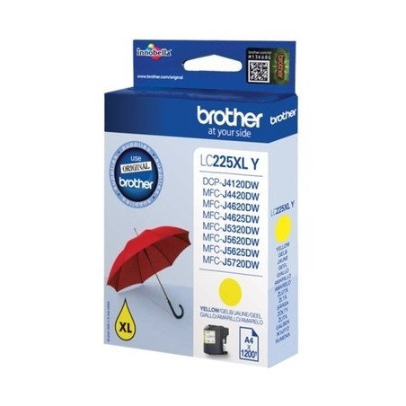 Brother B225Y Cartouche originale LC225XLY - Jaune