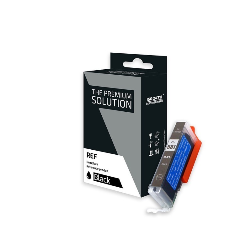Canon 581XXLB Cartouche compatible avec CLI581BKXXL, 1998C001 - Noir