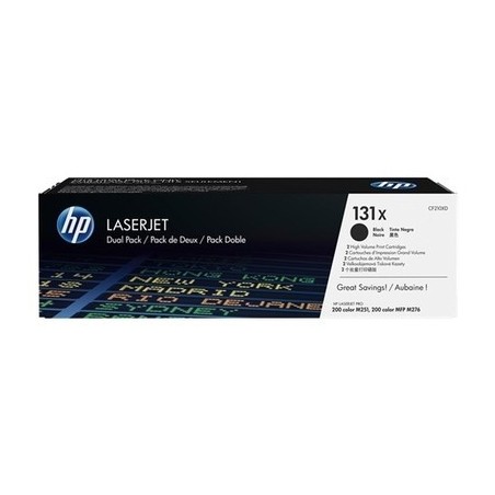 Pack x 2 Toner originale Hp CF210XD, 131X - noir