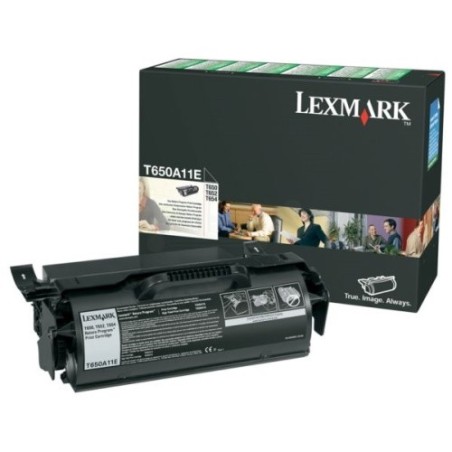 Toner authentique Lexmark T650A11E - noir