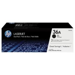 Pack x 2 Toner authentique Hp CB436AD - noir