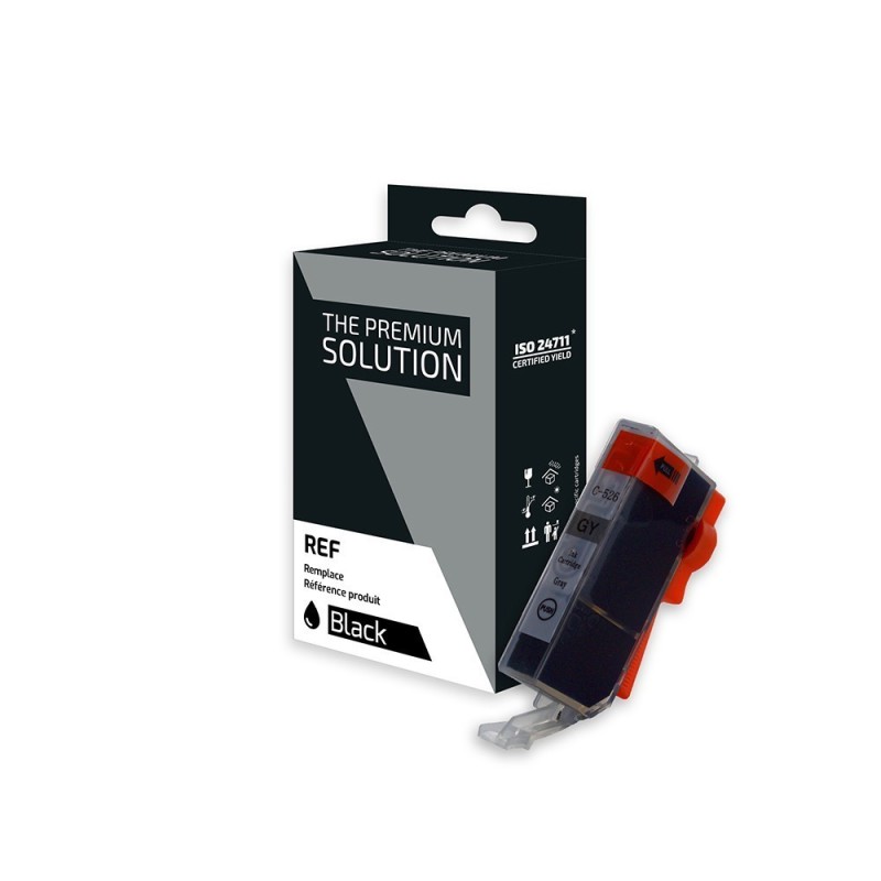 Canon 526GY Cartouche compatible avec CLI-526GY, 4544B001 - Gris Canon 526GY Cartouche compatible avec CLI-526GY, 4544B001 - Gris