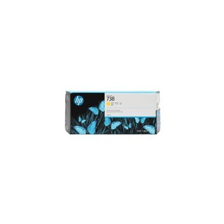 HP 738X - Cartouche authentique 676M8A - Yellow