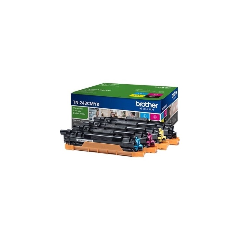 Pack x 4 Toner originale Brother TN-243 - Noir Cyan Magenta Jaune