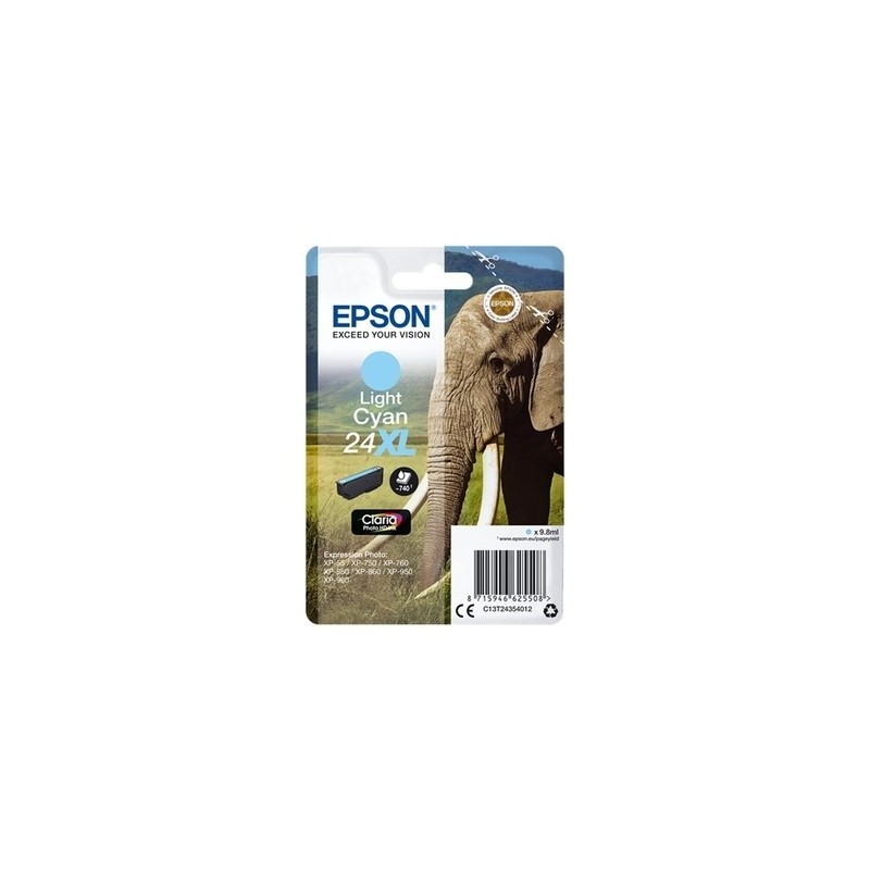 Epson 2435 Cartouche originale C13T24354012 - Cyan Clair