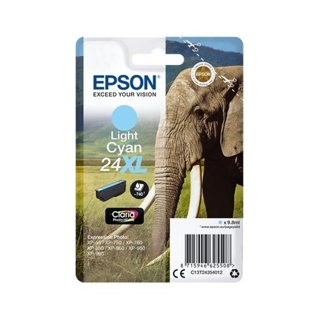 Epson 2435 Cartouche originale C13T24354012 - Cyan Clair