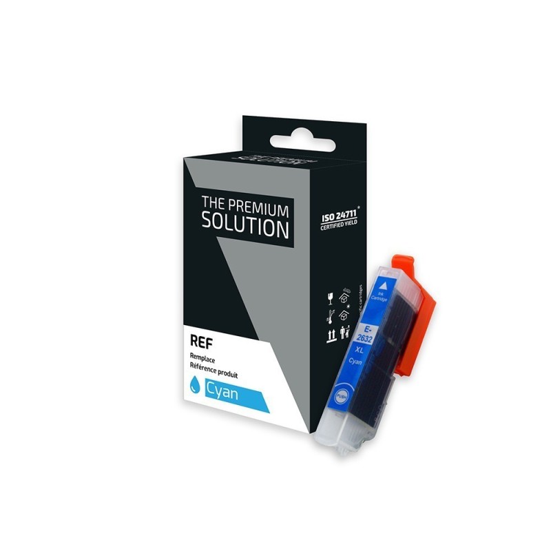 Epson 2632 Cartouche compatible avec C13T26324012 - Cyan