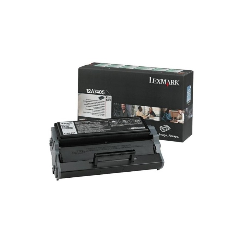 Toner originale Lexmark 12A7405 ,E321 - noir