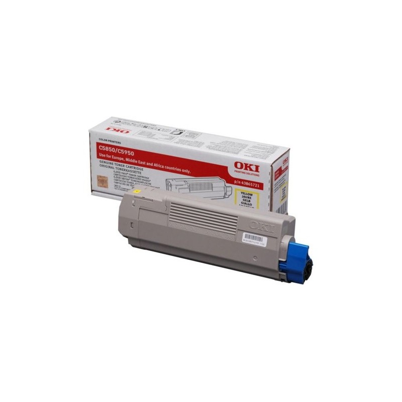 OKI 43865721 - Toner originale 43865721 - Yellow