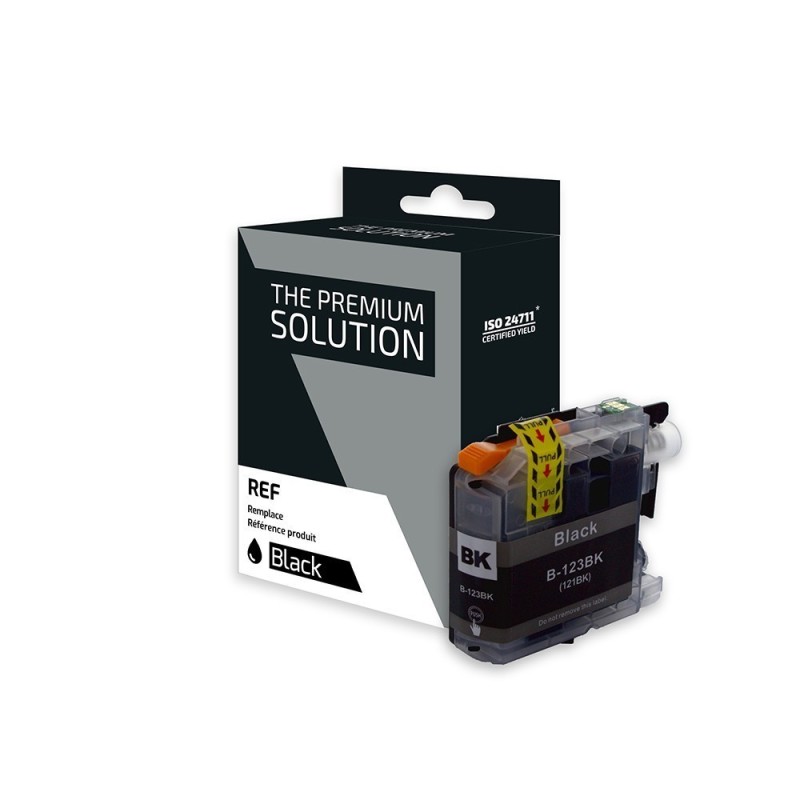 Brother LC123 Cartouche compatible avec LC121/123B - Noir
