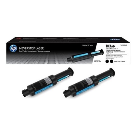 Hp 103AD - Pack x2 Toner originale Hp W1103AD - Black