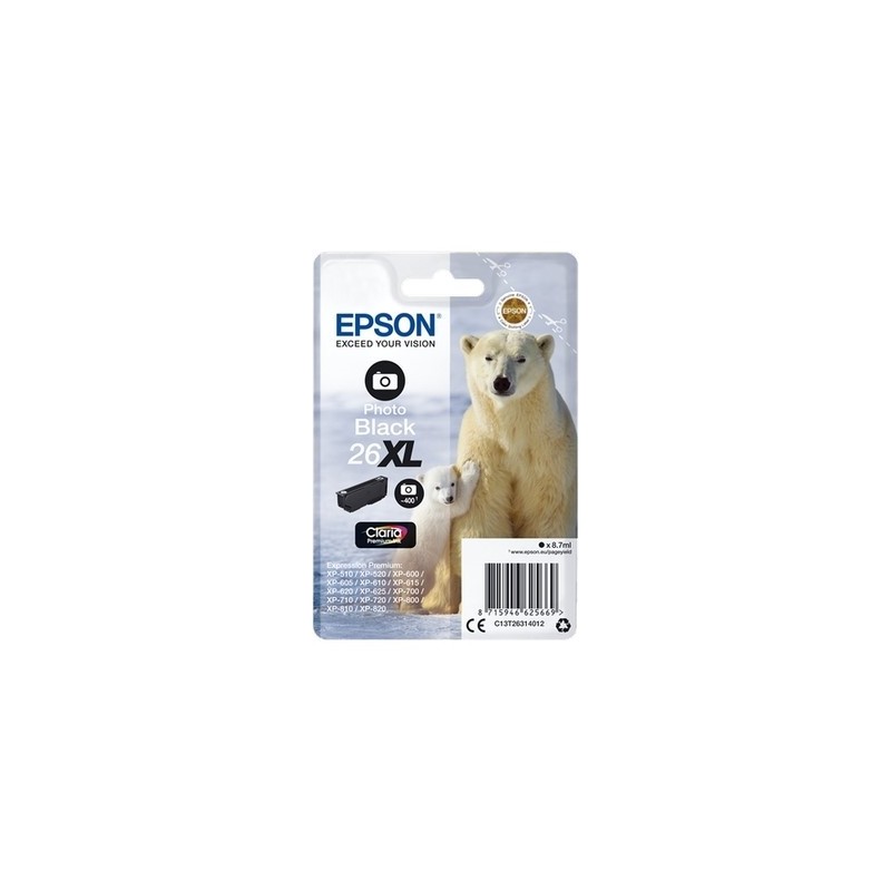 Epson 2631 Cartouche originale C13T26314012 - Photo Noir