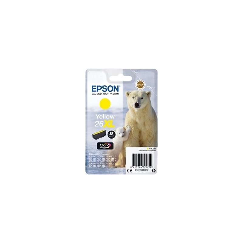 Epson 2634 Cartouche originale C13T26344012 - Jaune