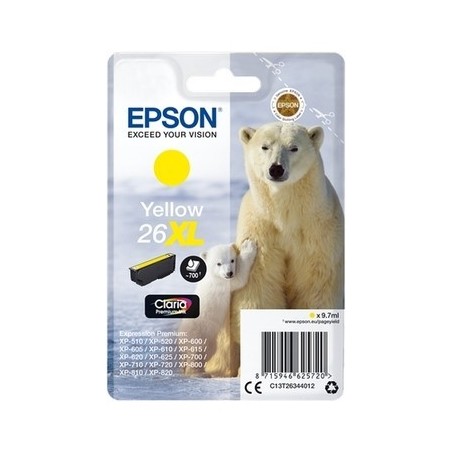 Epson 2634 Cartouche originale C13T26344012 - Jaune