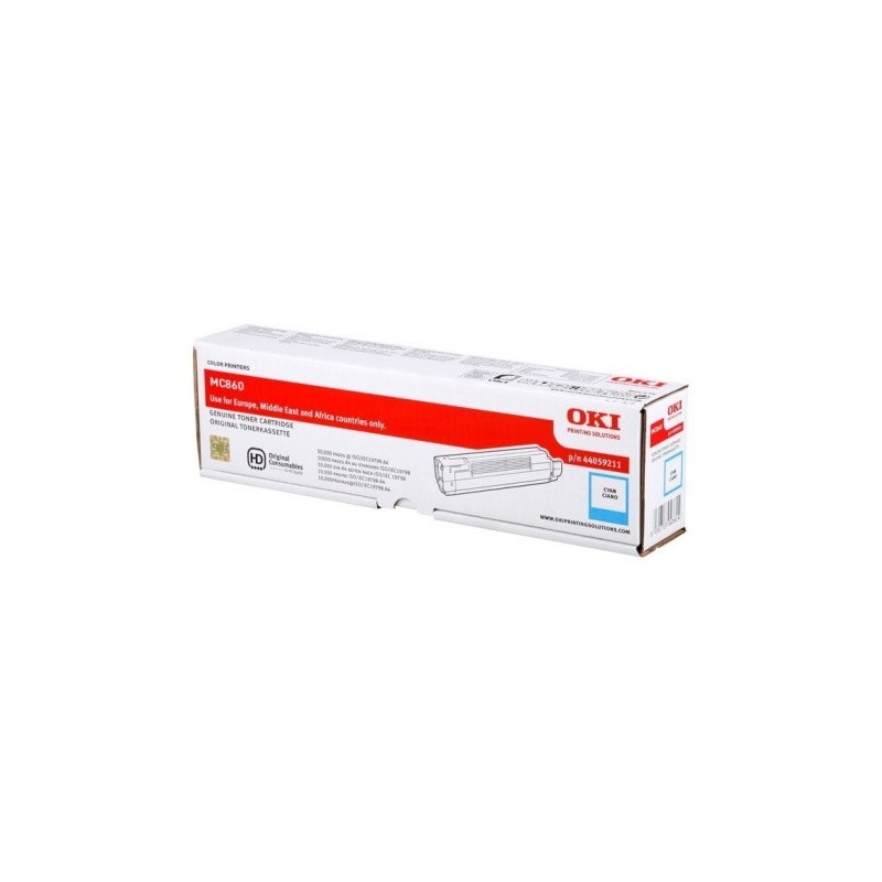 OKI 860C - Toner originale Oki 44059211 - Cyan