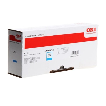 OKI 712 - Toner originale Oki 46507615 - Cyan