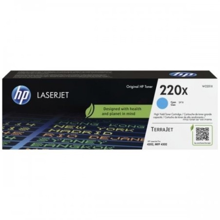 Hp 220X - Toner originale W2201X, 220X - Cyan