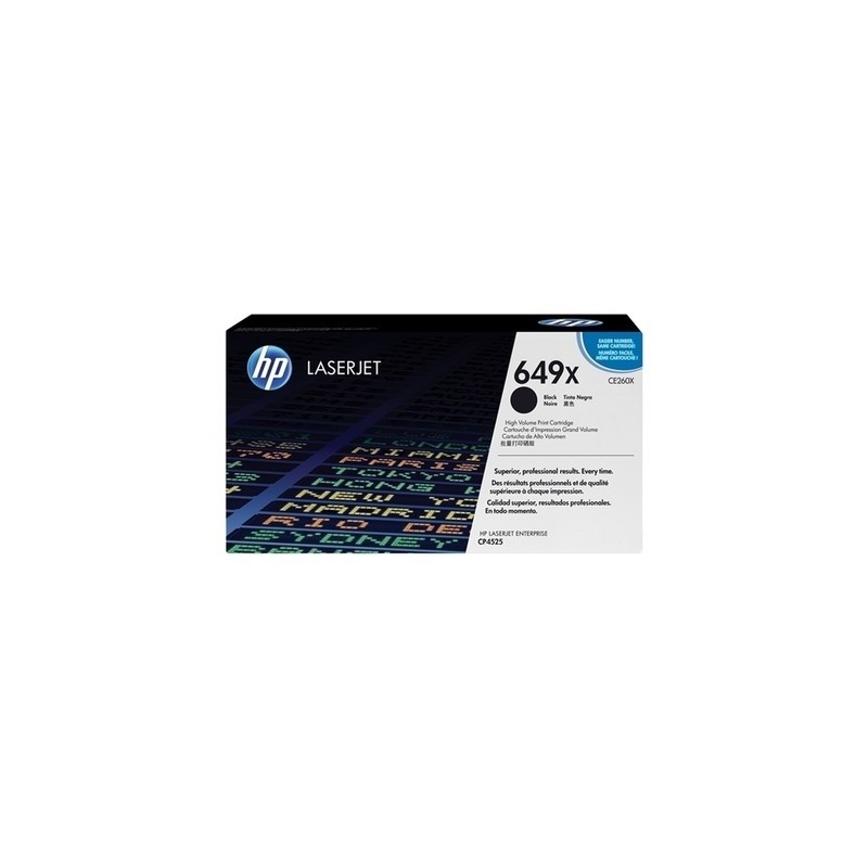 Toner originale Hp CE260X, 649X - noir