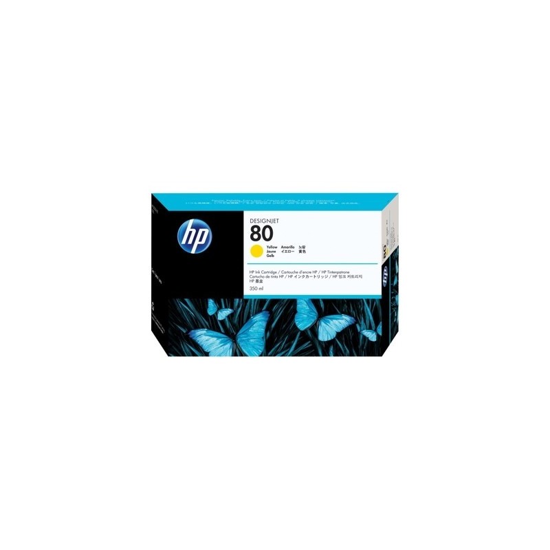 hp 80XL Y Cartouche originale C4848A - Jaune
