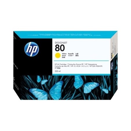 hp 80XL Y Cartouche originale C4848A - Jaune