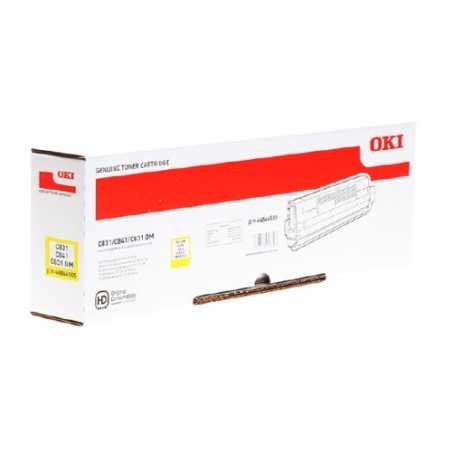 Toner authentique Oki 44844505 - Jaune