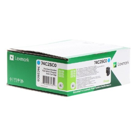 Toner originale Lexmark 74C2SC0 - Cyan