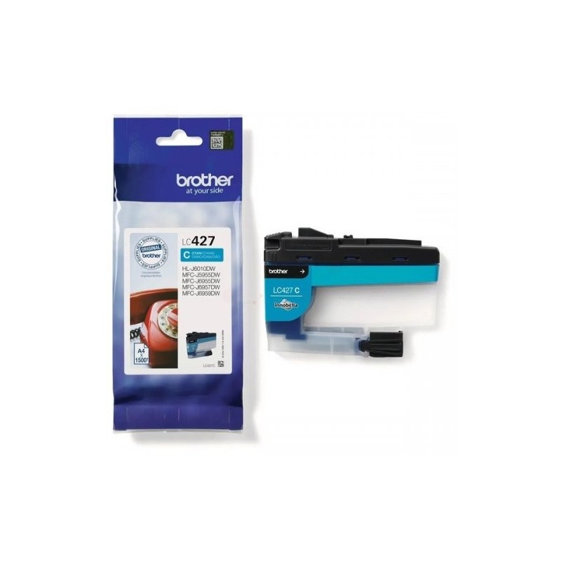 Brother 427 - cartouche jet d'encre originale LC427C - Cyan