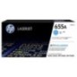 Hp 655A - Toner originale CF451A, 655A - Cyan
