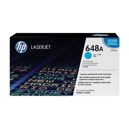 Toner originale Hp CE261A, 648A - Cyan