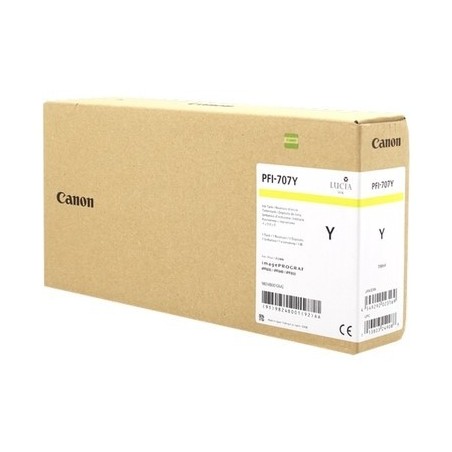 Canon PFI707Y Cartouche originale 9824B001, PFI707Y - Jaune