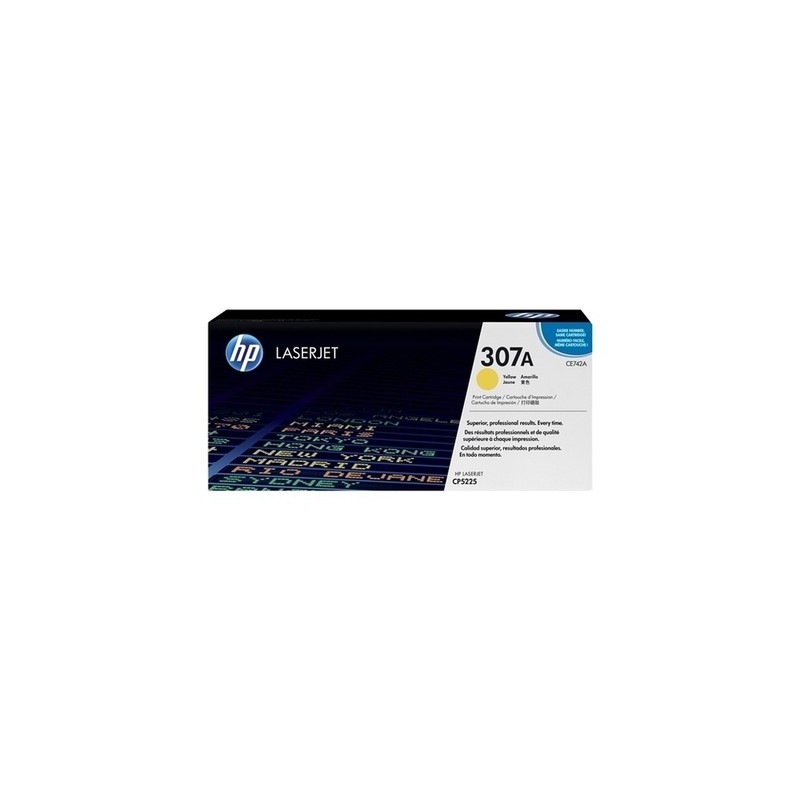 Toner originale Hp CE742A, 307A - Jaune