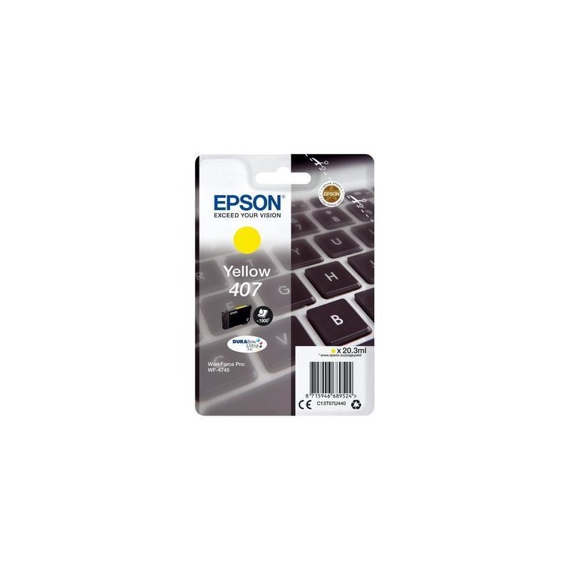 Epson 407Y  Cartouche originale C13T07U440 - Jaune