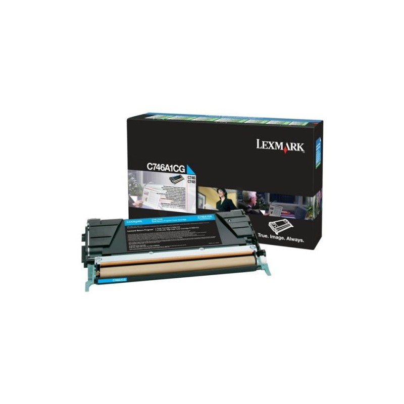 Lexmark 746 - Toner originale RETURN C746A1CG - Cyan
