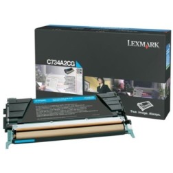 Toner authentique Lexmark C734A1CG - Cyan