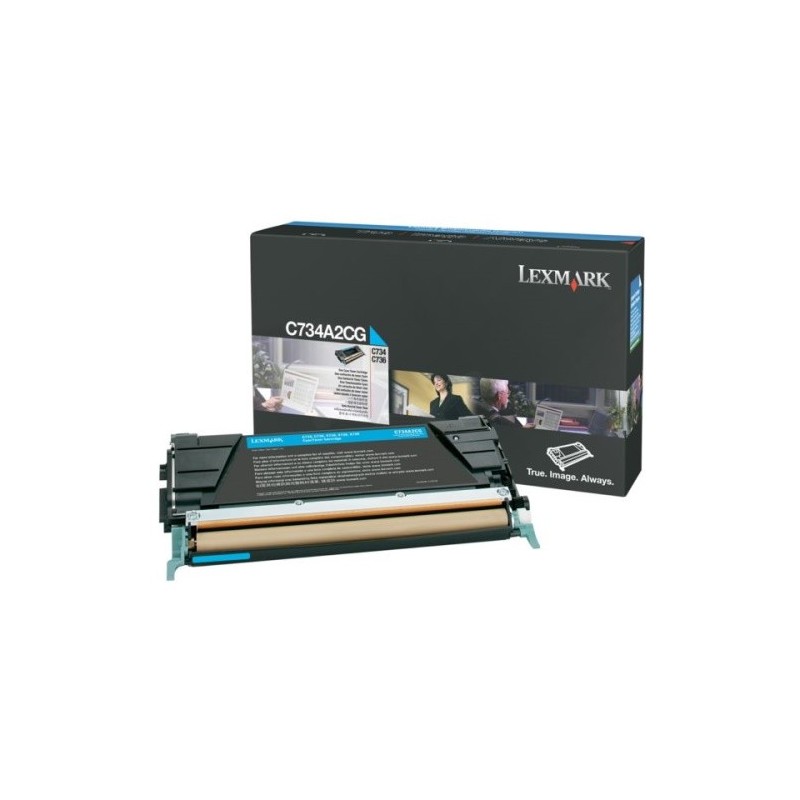 Toner originale Lexmark C734A1CG - Cyan