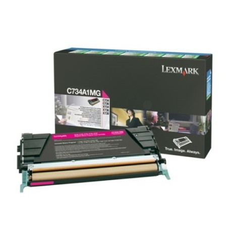 Toner authentique Lexmark C734A1MG - Magenta