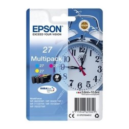 Epson KT2705 Pack x 3 original C13T27054012 - Cyan Magenta Jaune